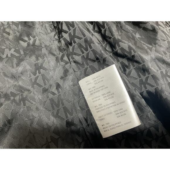 Michael Kors Women's Size 12 Wool Lined Black Pea Coat NWT - Picture 11 of 14